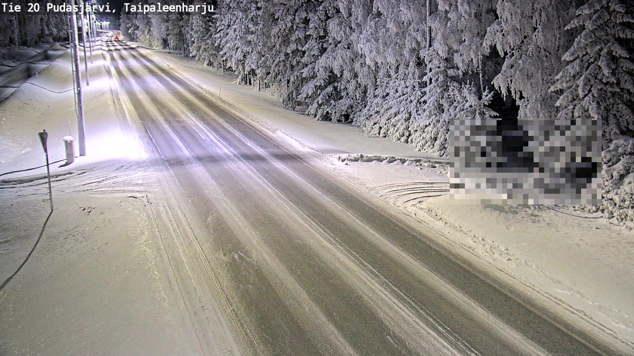Kelikamerat Kuva Tie 20 Pudasjärvi, Taipaleenharju, Pudasjärvi, Pohjois-Pohjanmaa