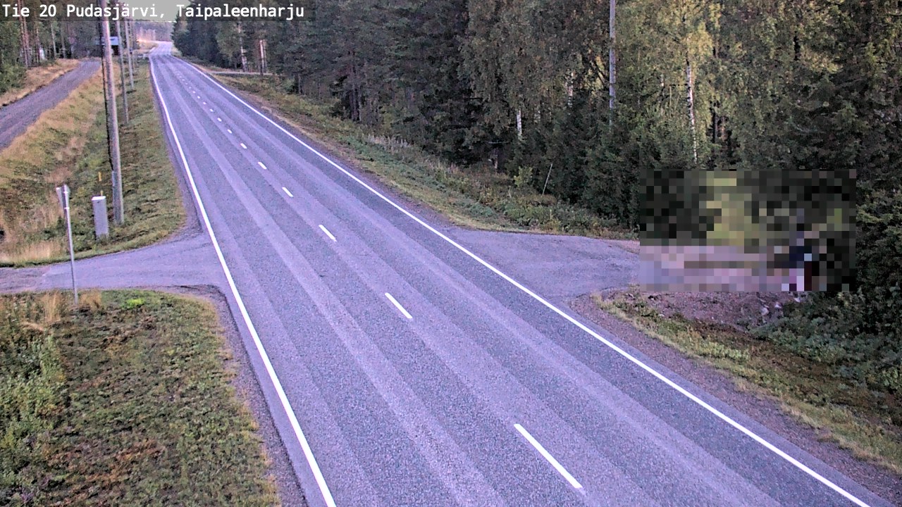 Kelikamerat Kuva Tie 20 Pudasjärvi, Taipaleenharju, Pudasjärvi, Pohjois-Pohjanmaa