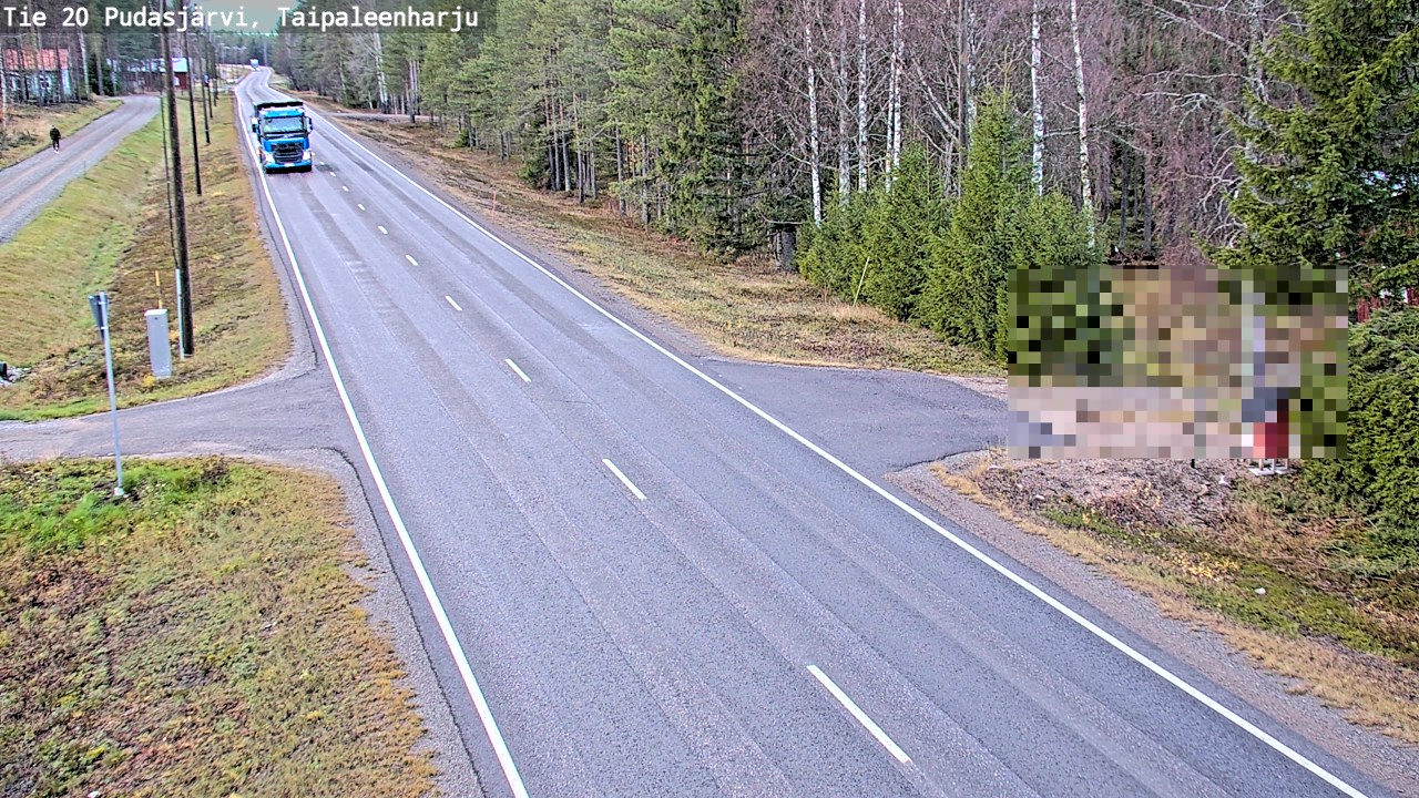 Kelikamerat Kuva Tie 20 Pudasjärvi, Taipaleenharju, Pudasjärvi, Pohjois-Pohjanmaa