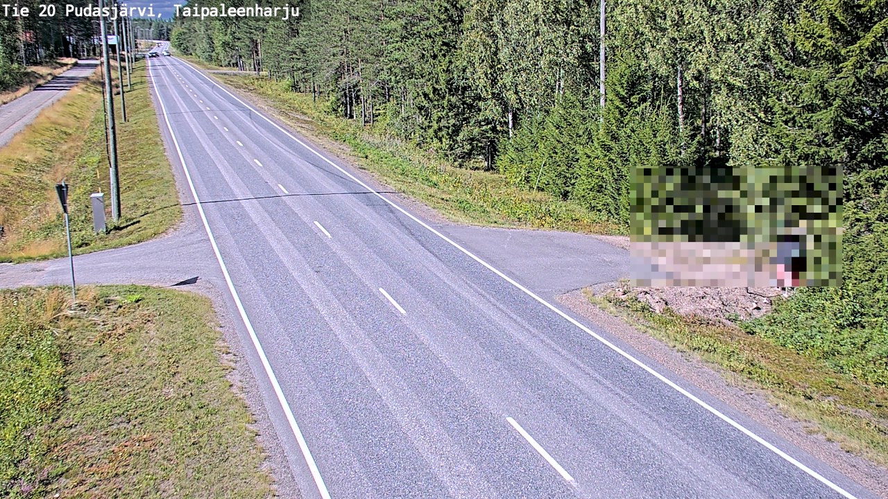Kelikamerat Kuva Tie 20 Pudasjärvi, Taipaleenharju, Pudasjärvi, Pohjois-Pohjanmaa