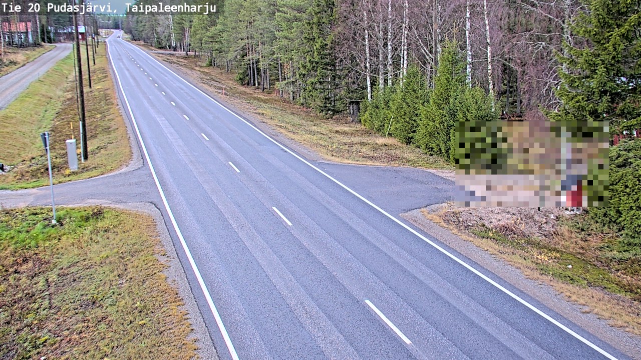 Kelikamerat Kuva Tie 20 Pudasjärvi, Taipaleenharju, Pudasjärvi, Pohjois-Pohjanmaa