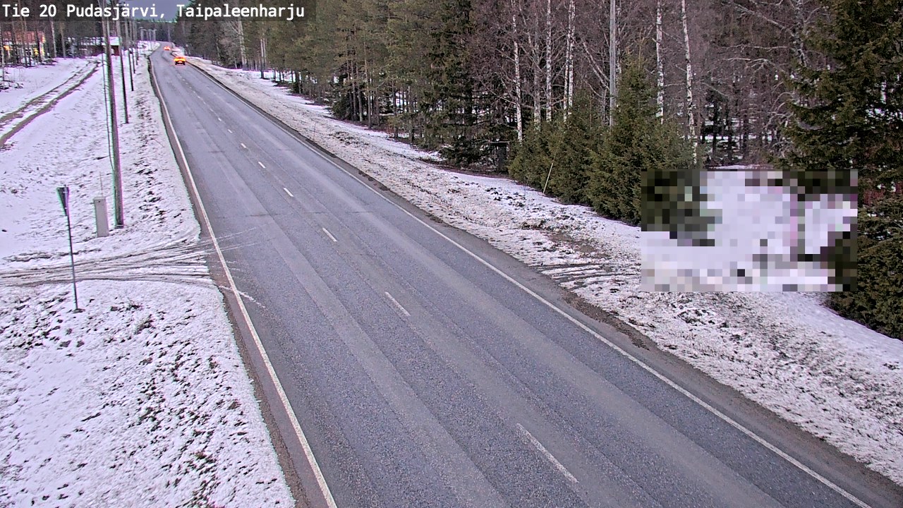 Kelikamerat Kuva Tie 20 Pudasjärvi, Taipaleenharju, Pudasjärvi, Pohjois-Pohjanmaa