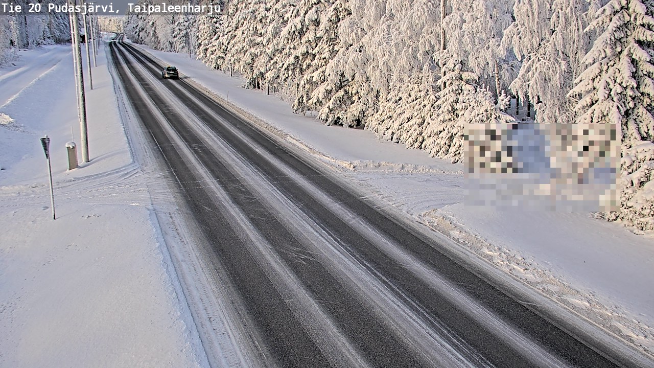 Kelikamerat Kuva Tie 20 Pudasjärvi, Taipaleenharju, Pudasjärvi, Pohjois-Pohjanmaa