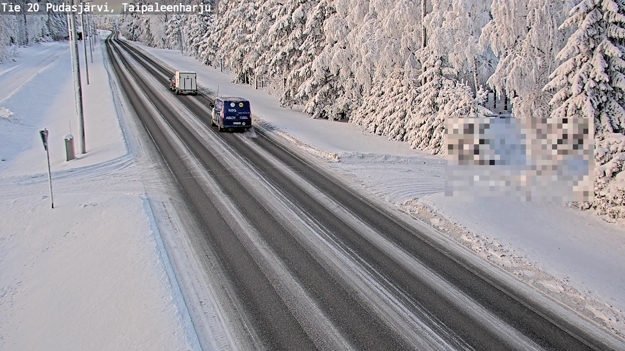Kelikamerat Kuva Tie 20 Pudasjärvi, Taipaleenharju, Pudasjärvi, Pohjois-Pohjanmaa