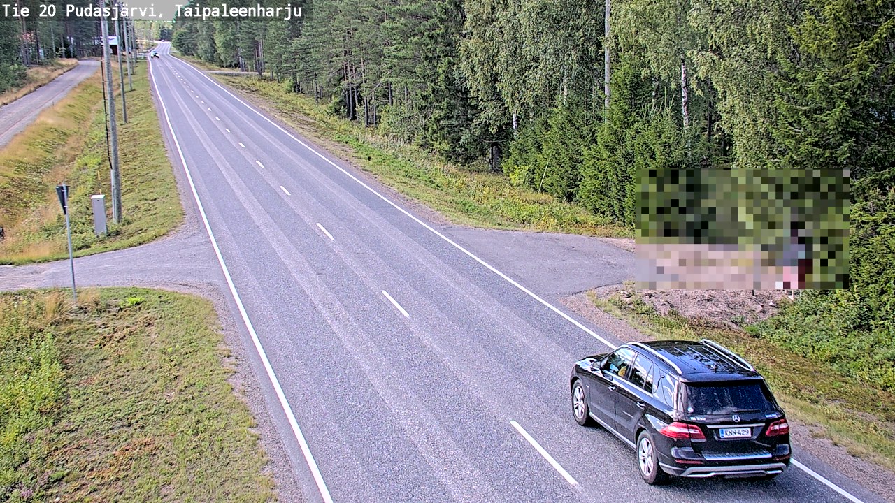 Kelikamerat Kuva Tie 20 Pudasjärvi, Taipaleenharju, Pudasjärvi, Pohjois-Pohjanmaa