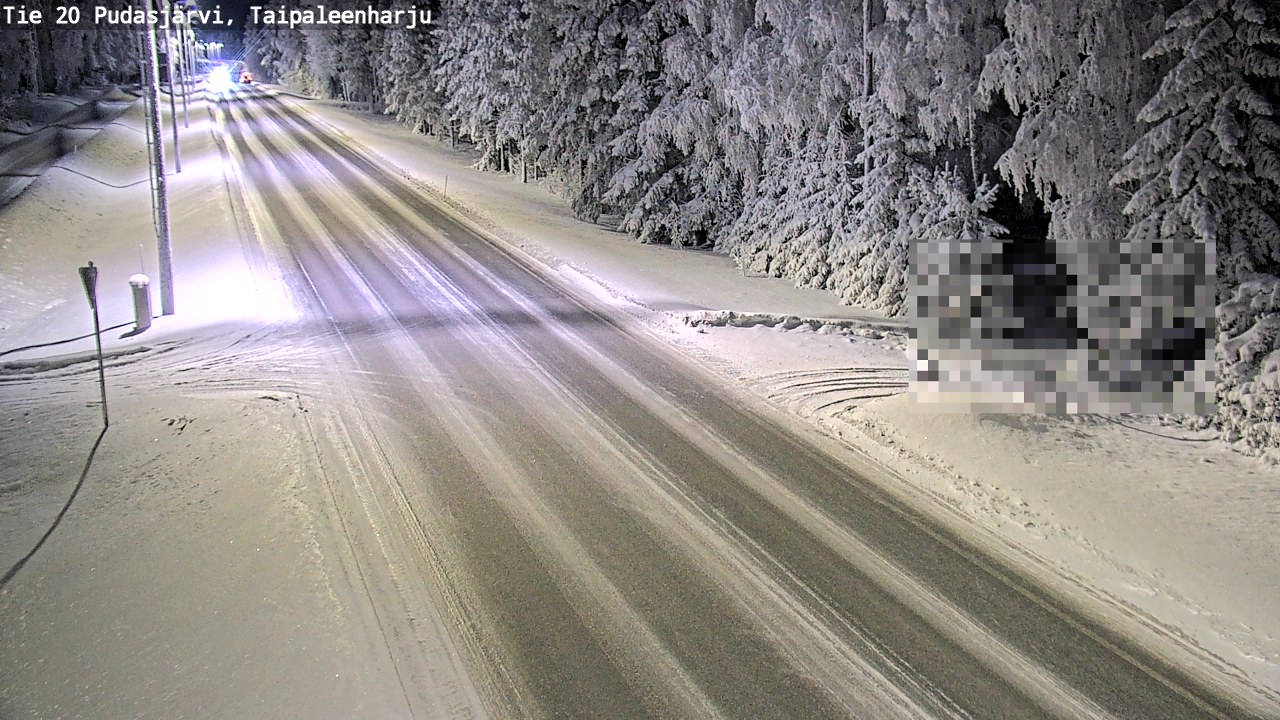 Kelikamerat Kuva Tie 20 Pudasjärvi, Taipaleenharju, Pudasjärvi, Pohjois-Pohjanmaa