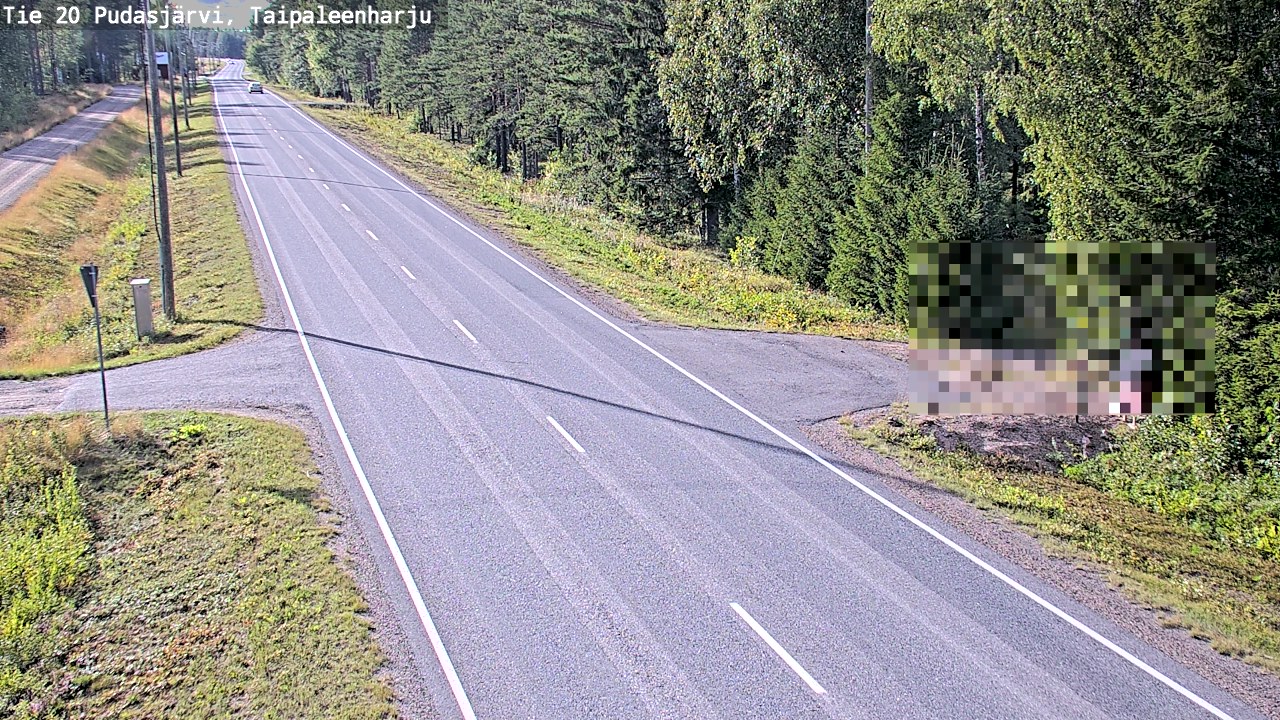 Kelikamerat Kuva Tie 20 Pudasjärvi, Taipaleenharju, Pudasjärvi, Pohjois-Pohjanmaa