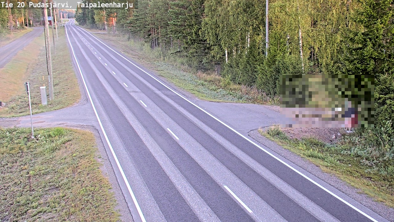 Kelikamerat Kuva Tie 20 Pudasjärvi, Taipaleenharju, Pudasjärvi, Pohjois-Pohjanmaa