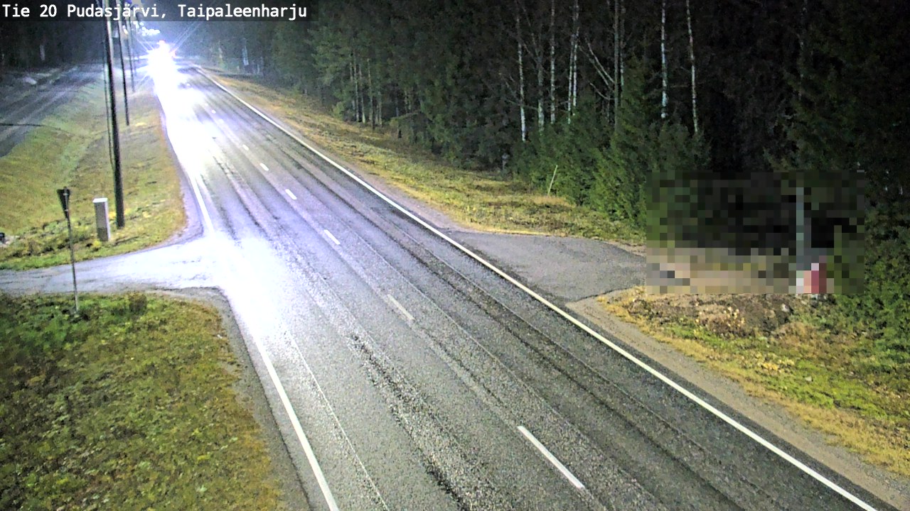 Kelikamerat Kuva Tie 20 Pudasjärvi, Taipaleenharju, Pudasjärvi, Pohjois-Pohjanmaa