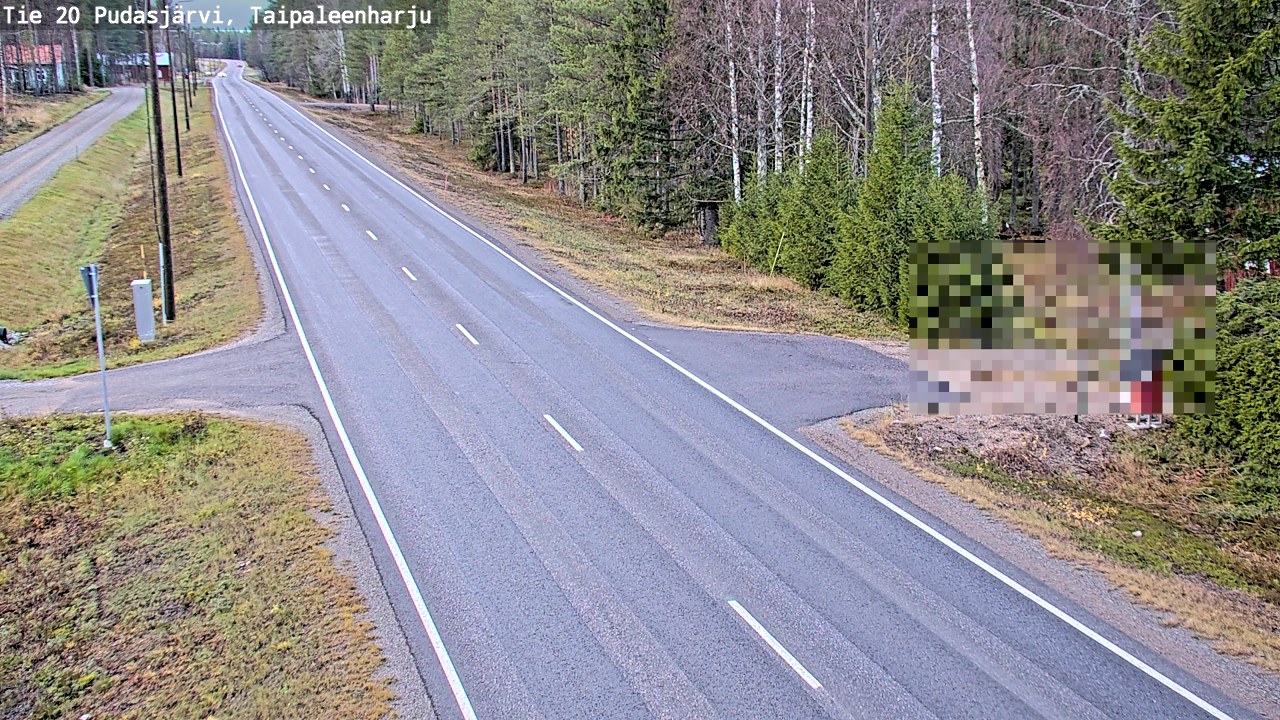 Kelikamerat Kuva Tie 20 Pudasjärvi, Taipaleenharju, Pudasjärvi, Pohjois-Pohjanmaa