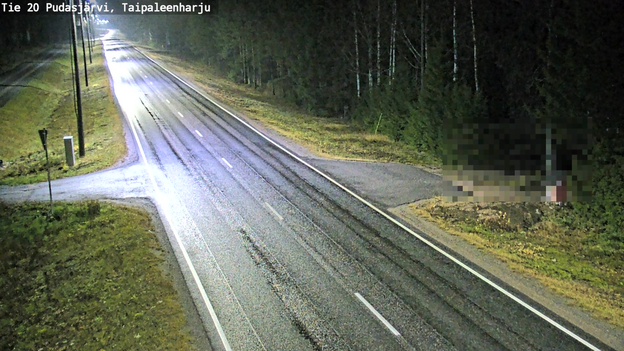 Kelikamerat Kuva Tie 20 Pudasjärvi, Taipaleenharju, Pudasjärvi, Pohjois-Pohjanmaa
