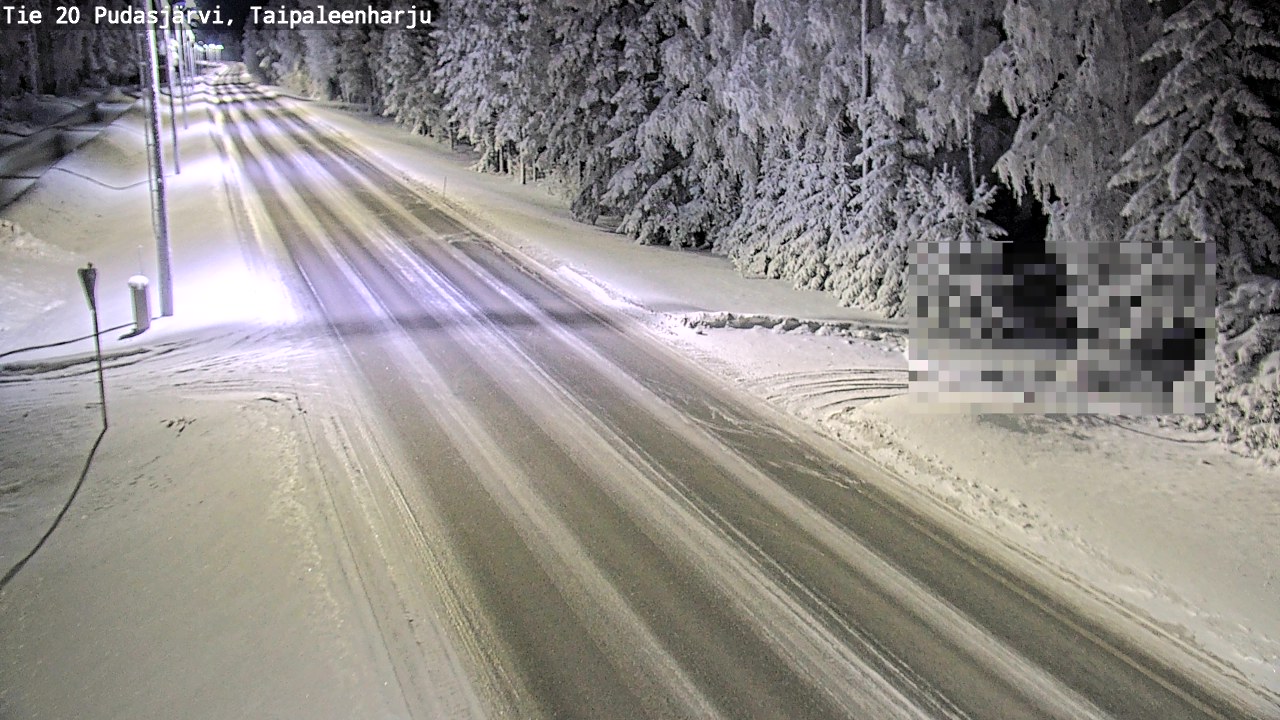 Kelikamerat Kuva Tie 20 Pudasjärvi, Taipaleenharju, Pudasjärvi, Pohjois-Pohjanmaa