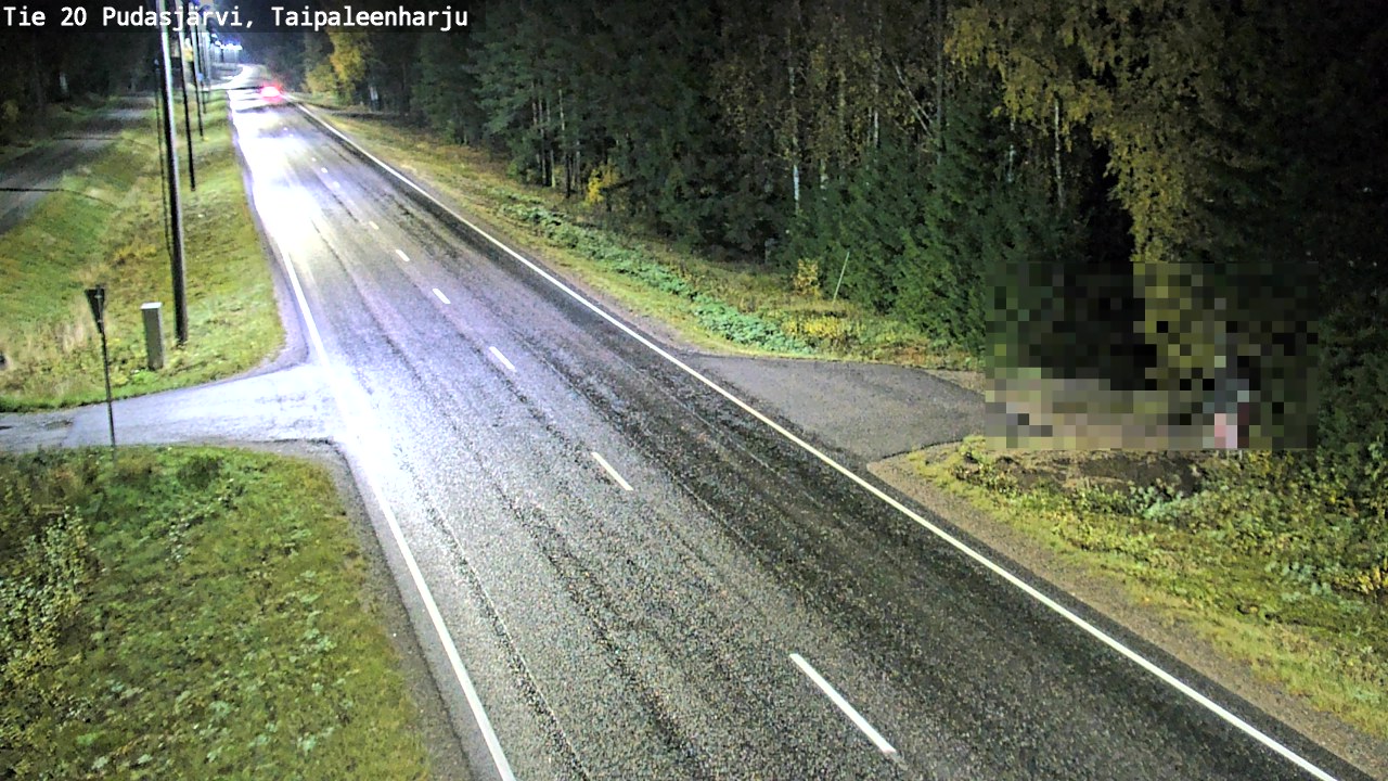 Kelikamerat Kuva Tie 20 Pudasjärvi, Taipaleenharju, Pudasjärvi, Pohjois-Pohjanmaa