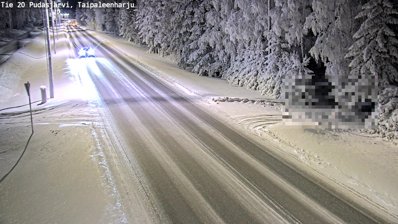 Kelikamerat Kuva Tie 20 Pudasjärvi, Taipaleenharju, Pudasjärvi, Pohjois-Pohjanmaa