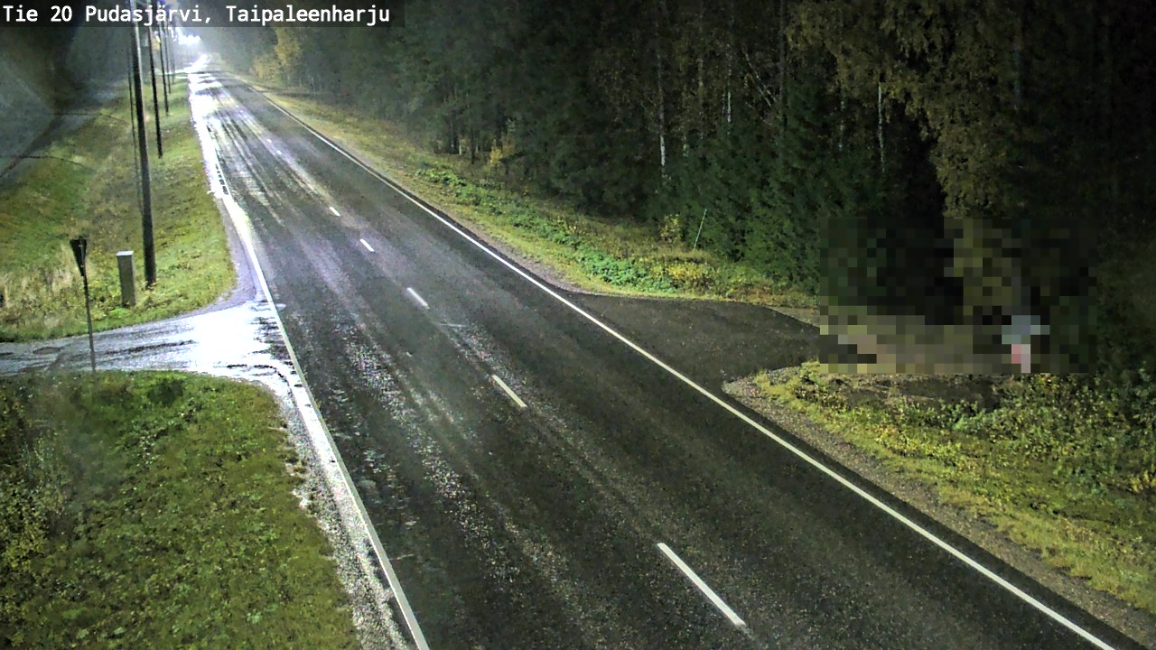 Kelikamerat Kuva Tie 20 Pudasjärvi, Taipaleenharju, Pudasjärvi, Pohjois-Pohjanmaa