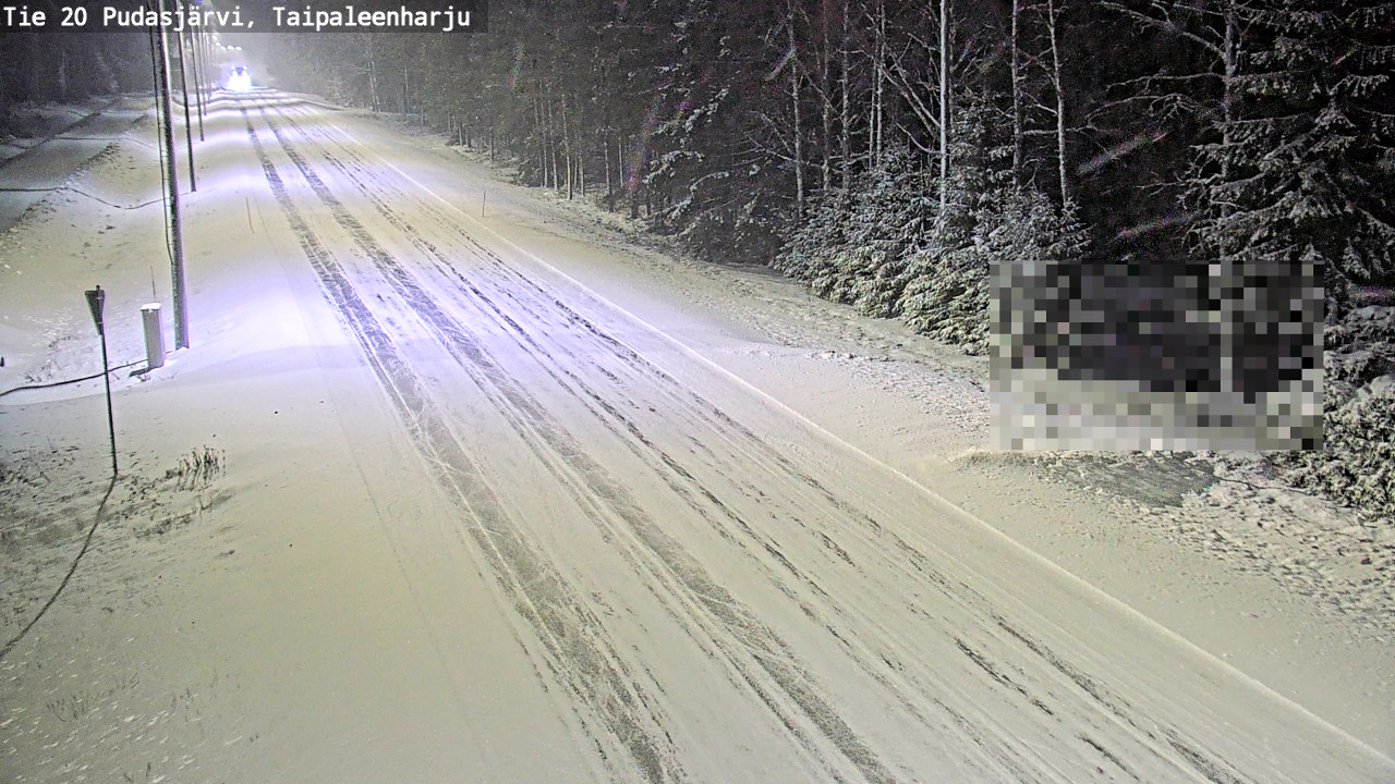 Kelikamerat Kuva Tie 20 Pudasjärvi, Taipaleenharju, Pudasjärvi, Pohjois-Pohjanmaa