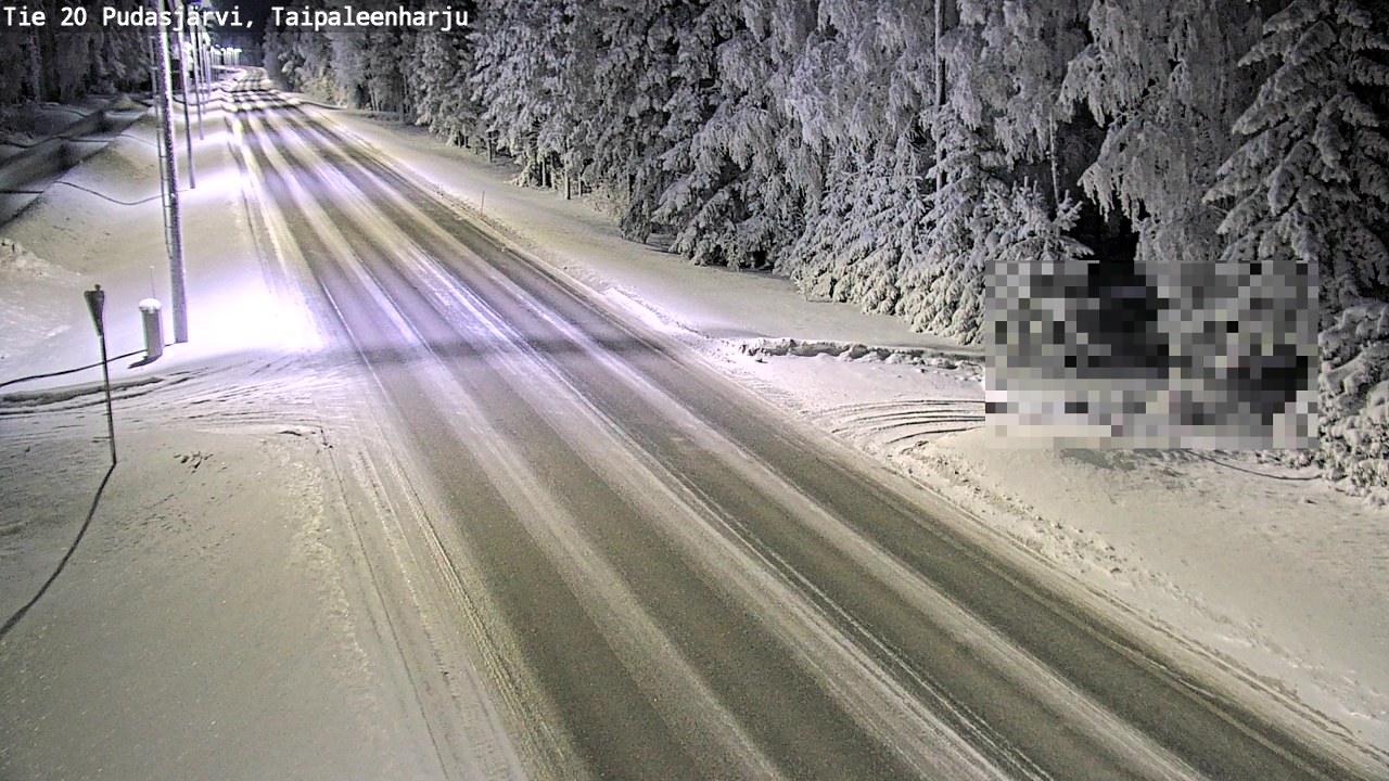 Kelikamerat Kuva Tie 20 Pudasjärvi, Taipaleenharju, Pudasjärvi, Pohjois-Pohjanmaa