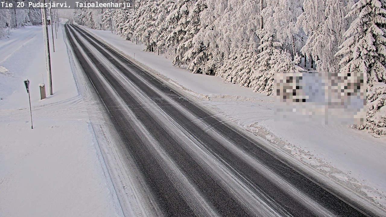 Kelikamerat Kuva Tie 20 Pudasjärvi, Taipaleenharju, Pudasjärvi, Pohjois-Pohjanmaa
