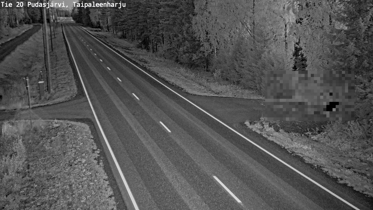 Kelikamerat Kuva Tie 20 Pudasjärvi, Taipaleenharju, Pudasjärvi, Pohjois-Pohjanmaa