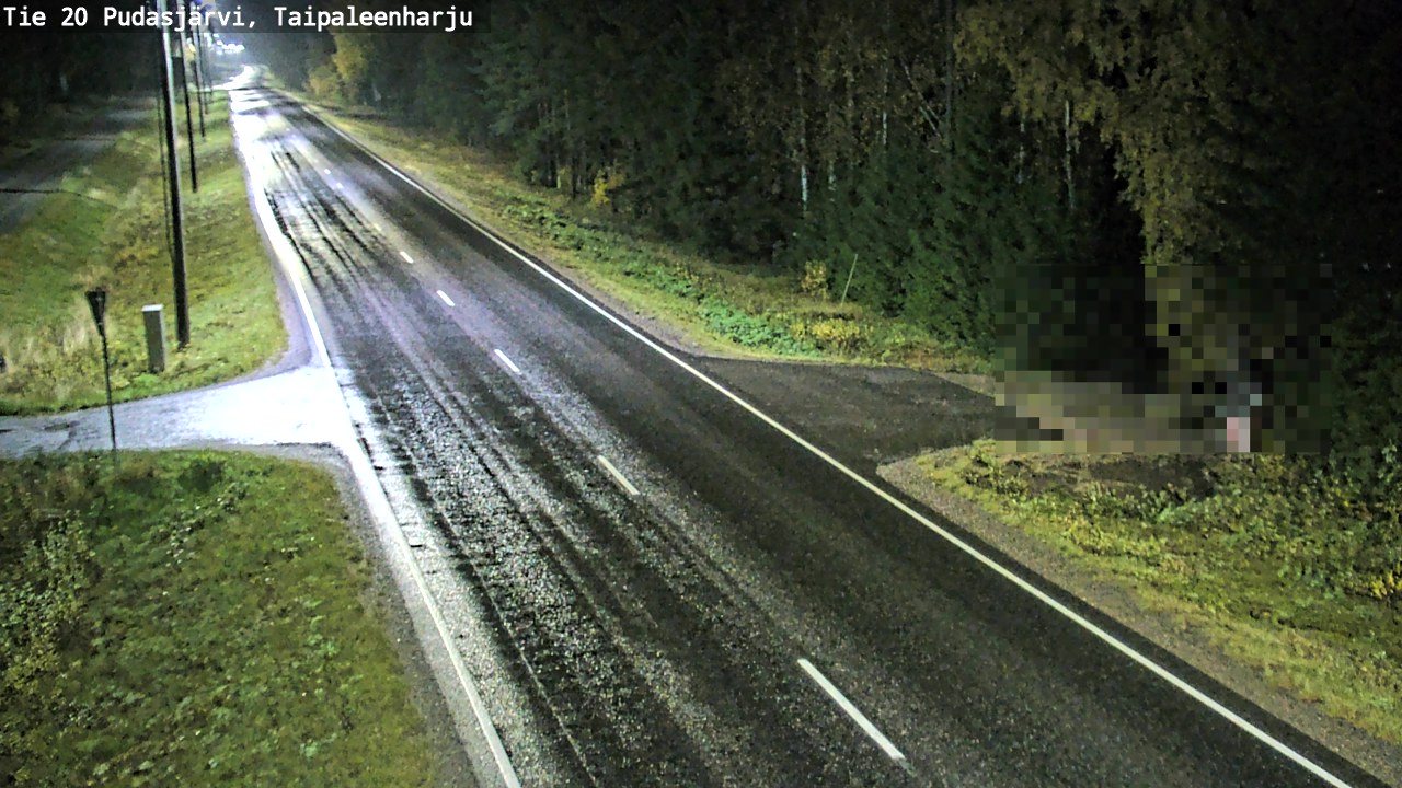 Kelikamerat Kuva Tie 20 Pudasjärvi, Taipaleenharju, Pudasjärvi, Pohjois-Pohjanmaa