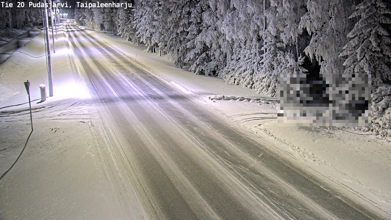 Kelikamerat Kuva Tie 20 Pudasjärvi, Taipaleenharju, Pudasjärvi, Pohjois-Pohjanmaa