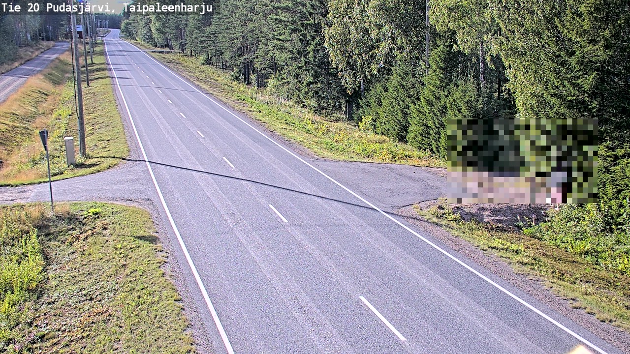 Kelikamerat Kuva Tie 20 Pudasjärvi, Taipaleenharju, Pudasjärvi, Pohjois-Pohjanmaa