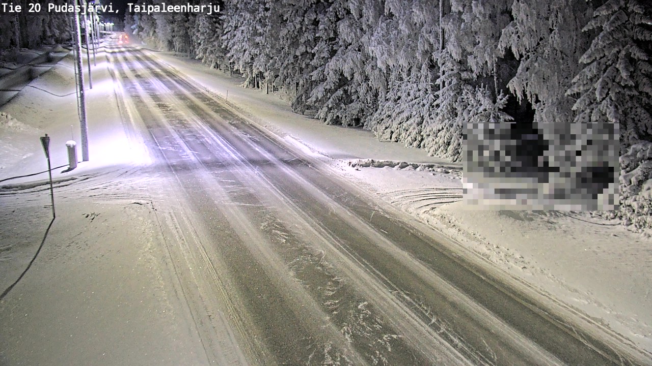 Kelikamerat Kuva Tie 20 Pudasjärvi, Taipaleenharju, Pudasjärvi, Pohjois-Pohjanmaa