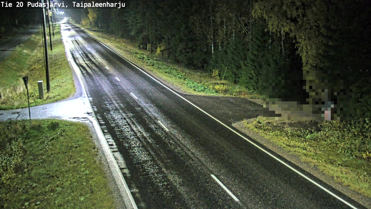 Kelikamerat Kuva Tie 20 Pudasjärvi, Taipaleenharju, Pudasjärvi, Pohjois-Pohjanmaa