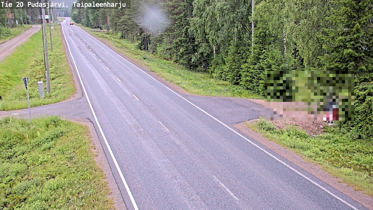 Kelikamerat Kuva Tie 20 Pudasjärvi, Taipaleenharju, Pudasjärvi, Pohjois-Pohjanmaa