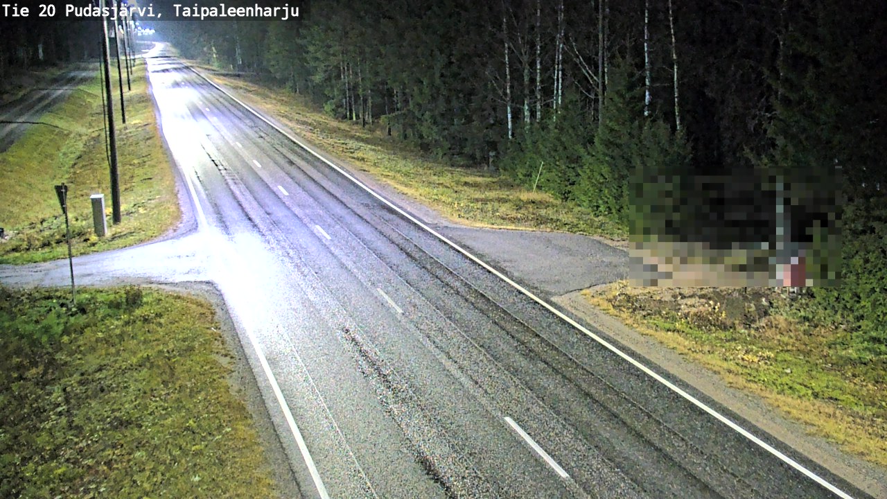 Kelikamerat Kuva Tie 20 Pudasjärvi, Taipaleenharju, Pudasjärvi, Pohjois-Pohjanmaa