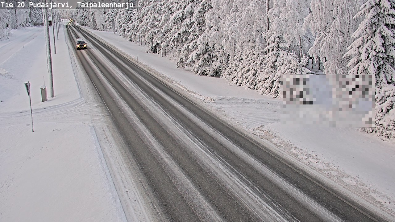Kelikamerat Kuva Tie 20 Pudasjärvi, Taipaleenharju, Pudasjärvi, Pohjois-Pohjanmaa