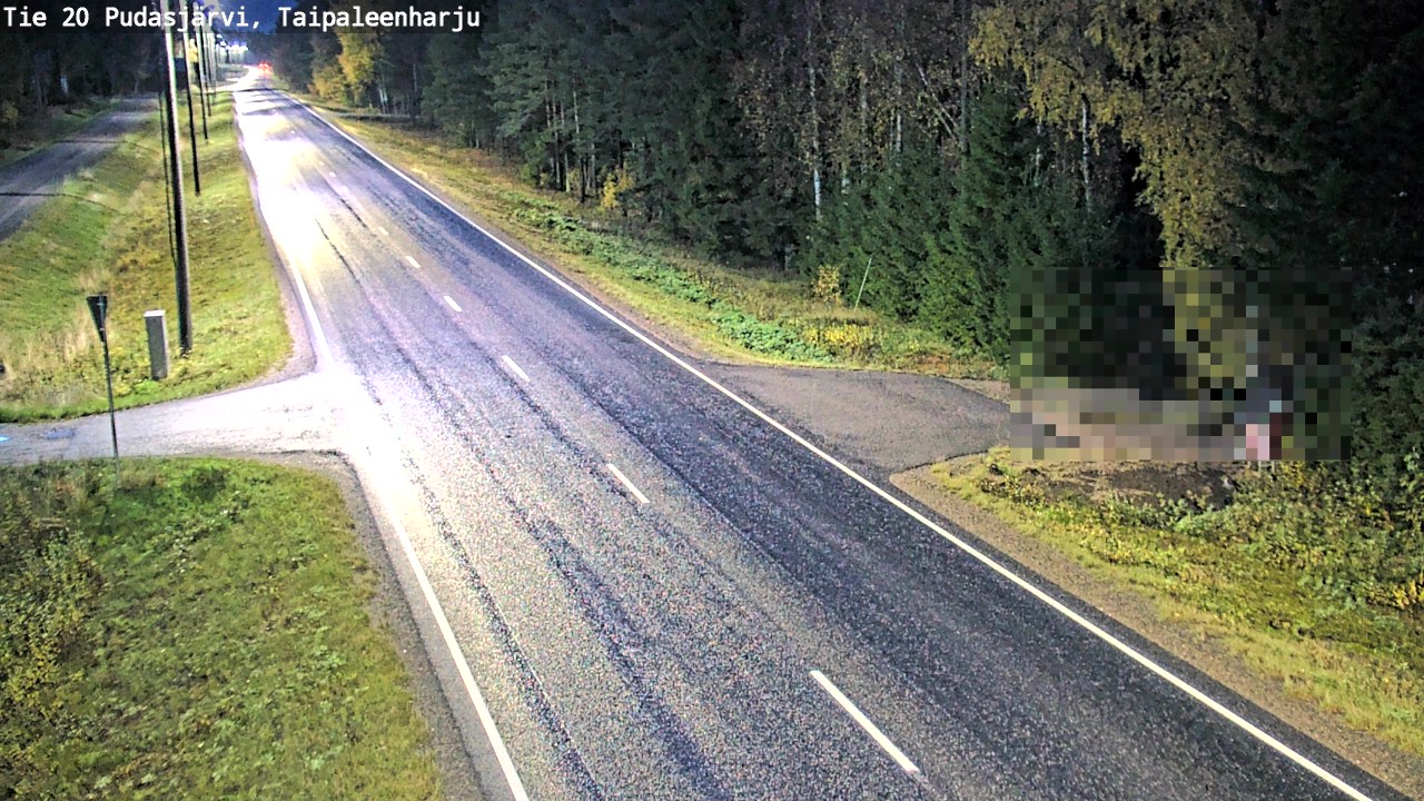 Kelikamerat Kuva Tie 20 Pudasjärvi, Taipaleenharju, Pudasjärvi, Pohjois-Pohjanmaa