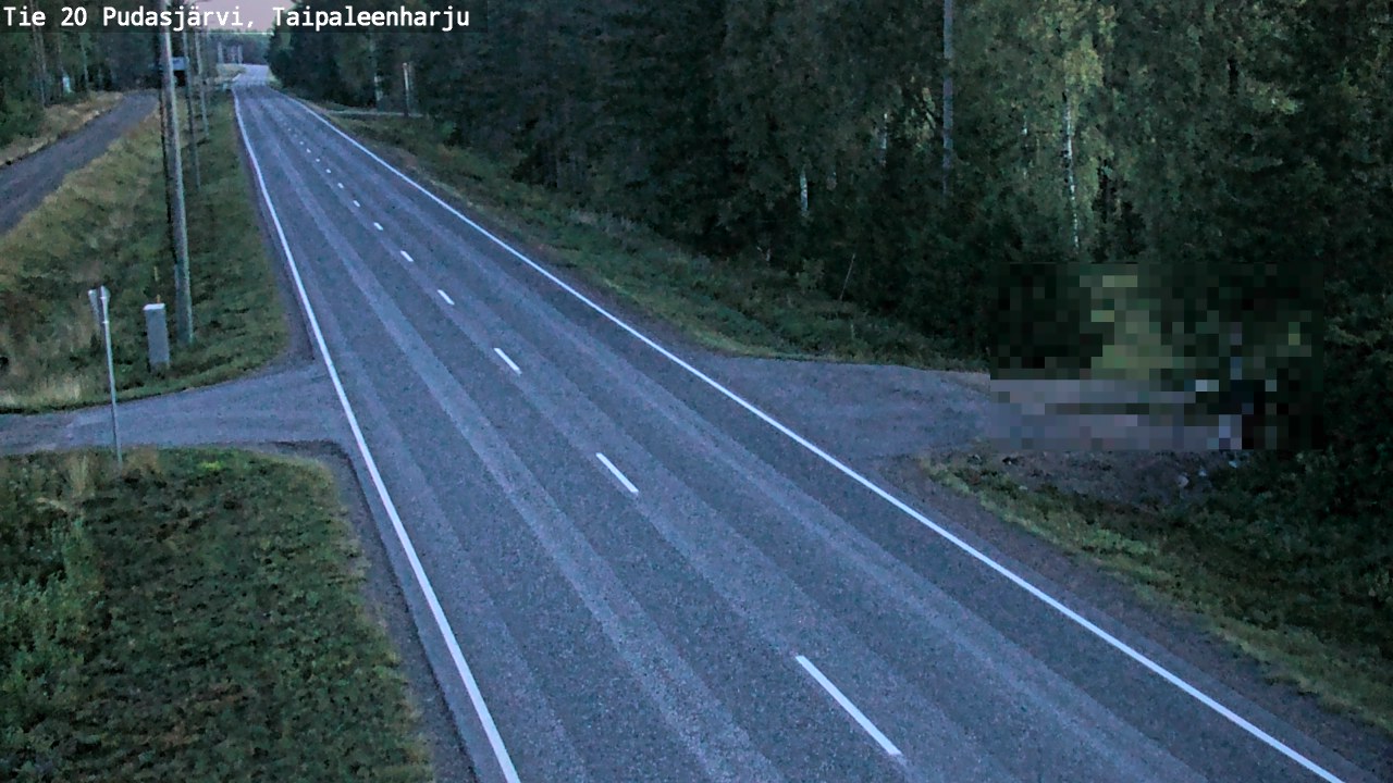 Kelikamerat Kuva Tie 20 Pudasjärvi, Taipaleenharju, Pudasjärvi, Pohjois-Pohjanmaa
