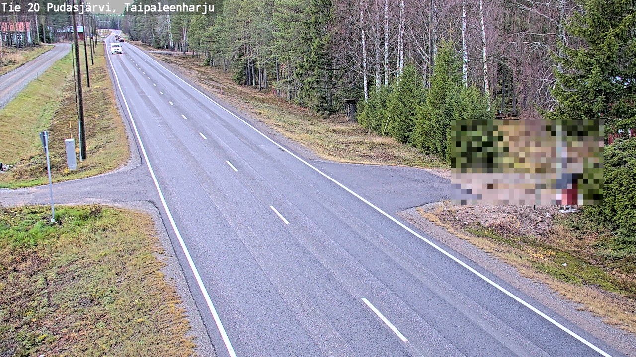 Kelikamerat Kuva Tie 20 Pudasjärvi, Taipaleenharju, Pudasjärvi, Pohjois-Pohjanmaa