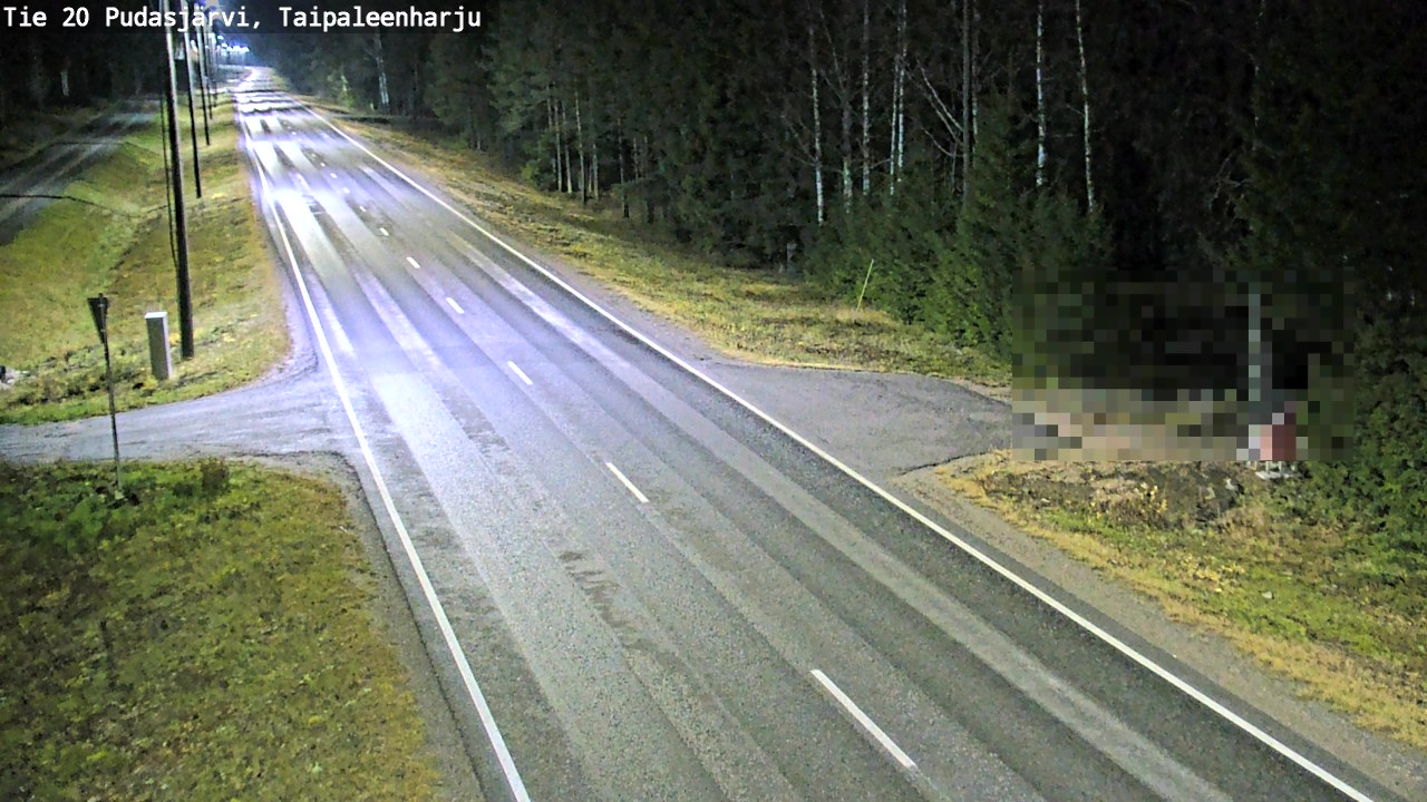 Kelikamerat Kuva Tie 20 Pudasjärvi, Taipaleenharju, Pudasjärvi, Pohjois-Pohjanmaa