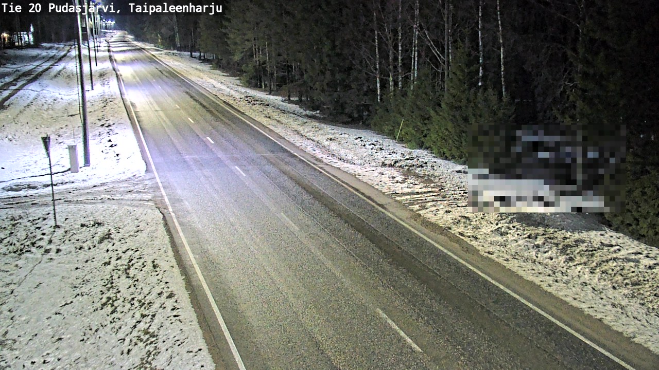 Kelikamerat Kuva Tie 20 Pudasjärvi, Taipaleenharju, Pudasjärvi, Pohjois-Pohjanmaa