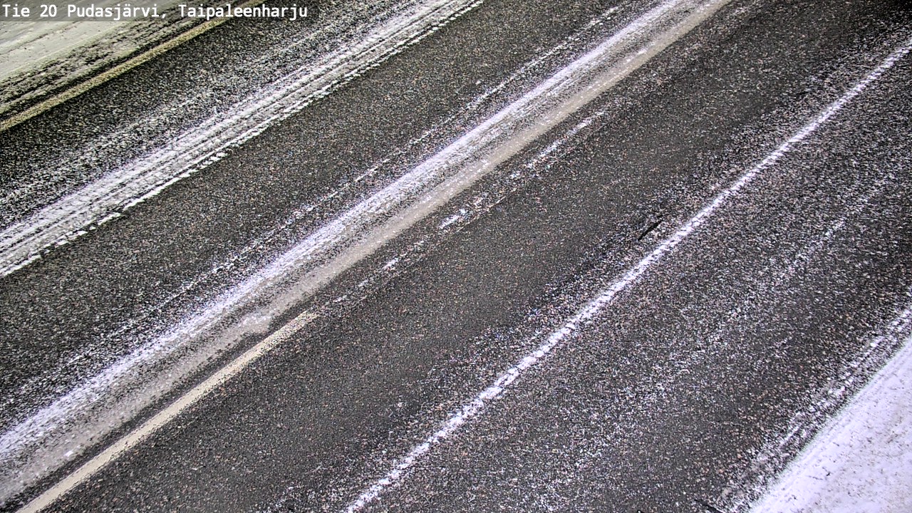 Weather Camera Image Väg 20 Pudasjärvi, Taipaleenharju, Pudasjärvi, Pohjois-Pohjanmaa