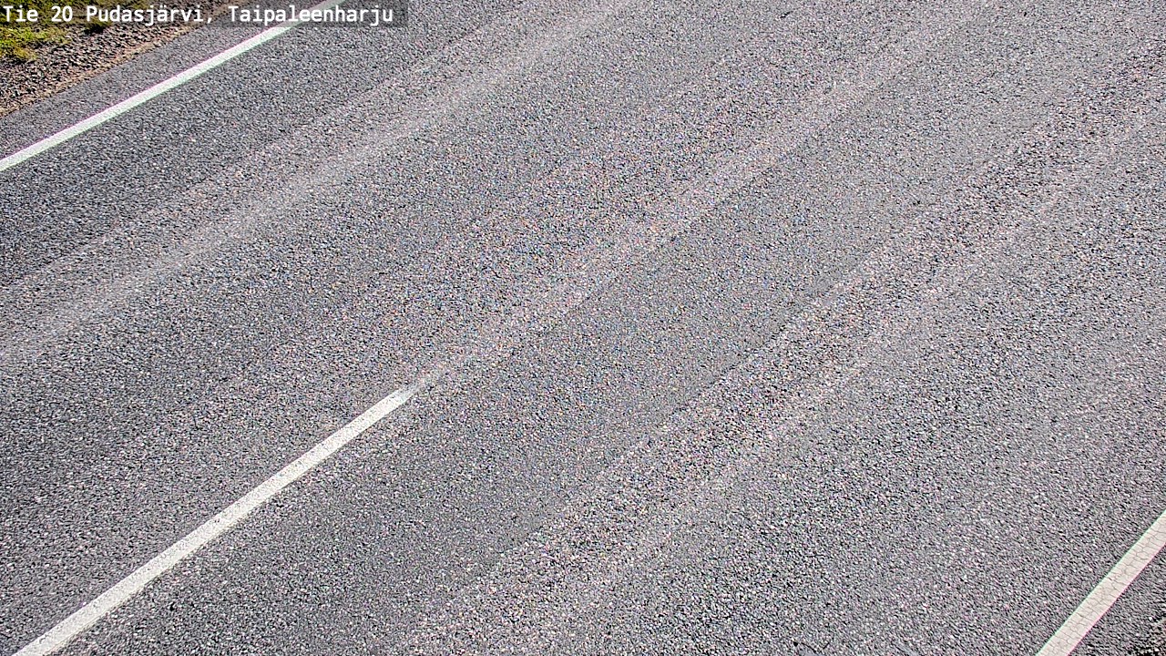 Weather Camera Image Road 20 Pudasjärvi, Taipaleenharju, Pudasjärvi, Pohjois-Pohjanmaa