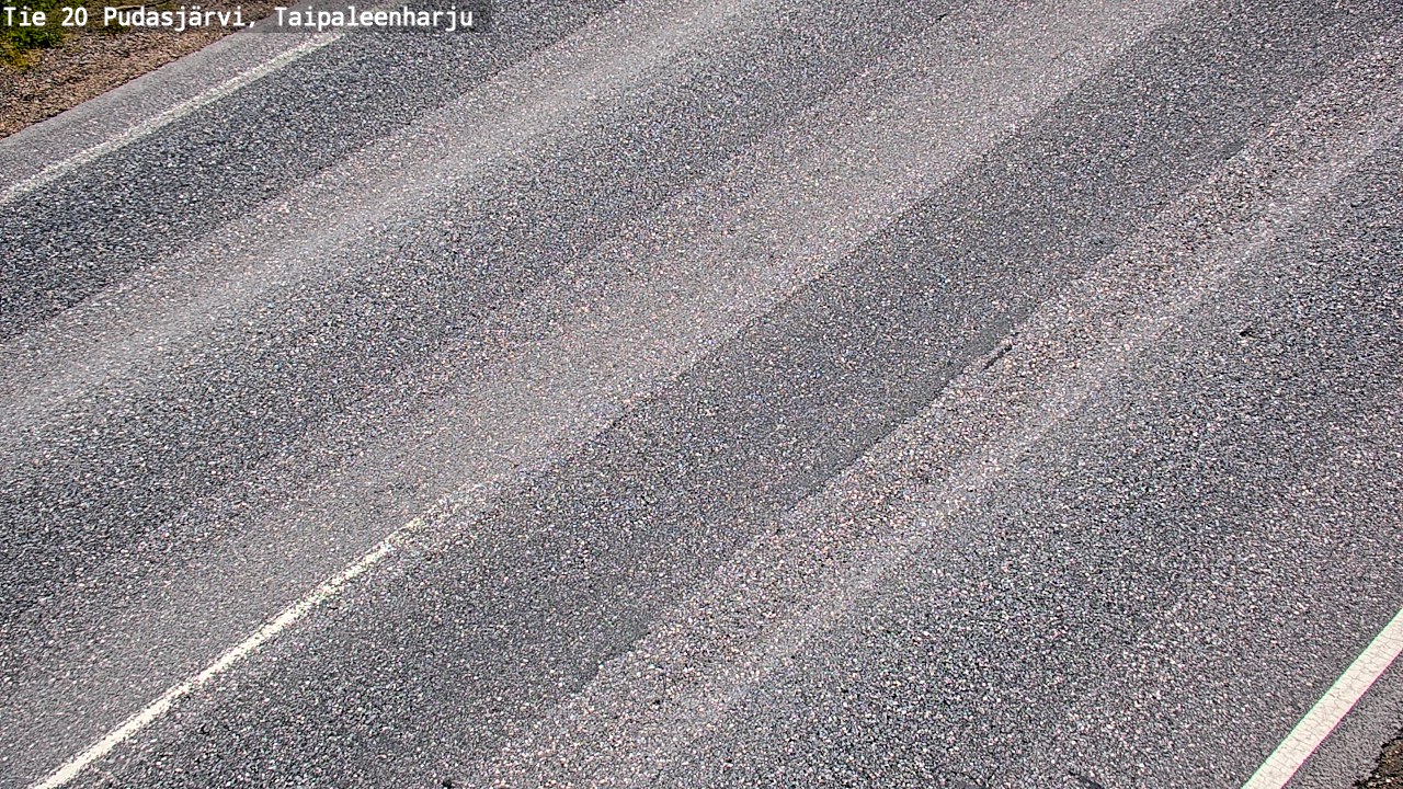 Weather Camera Image Väg 20 Pudasjärvi, Taipaleenharju, Pudasjärvi, Pohjois-Pohjanmaa