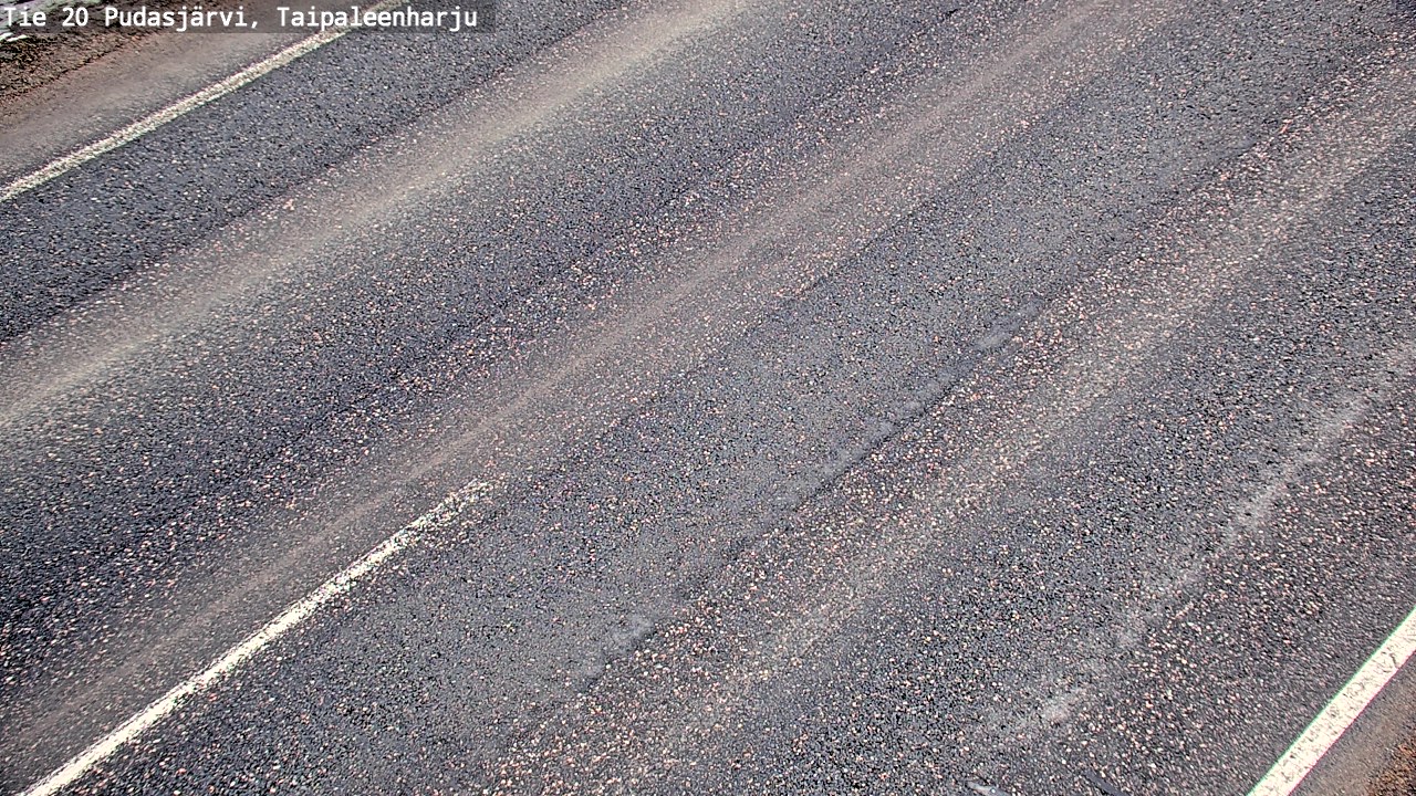 Weather Camera Image Road 20 Pudasjärvi, Taipaleenharju, Pudasjärvi, Pohjois-Pohjanmaa