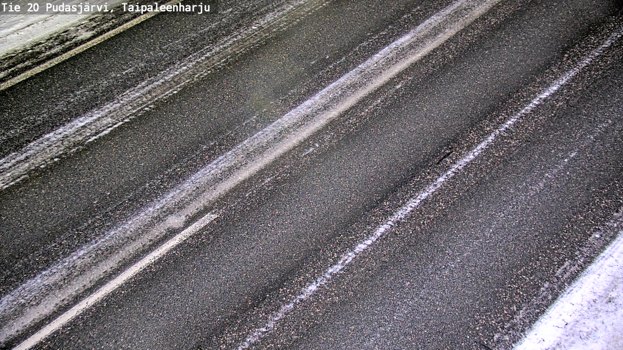 Weather Camera Image Väg 20 Pudasjärvi, Taipaleenharju, Pudasjärvi, Pohjois-Pohjanmaa