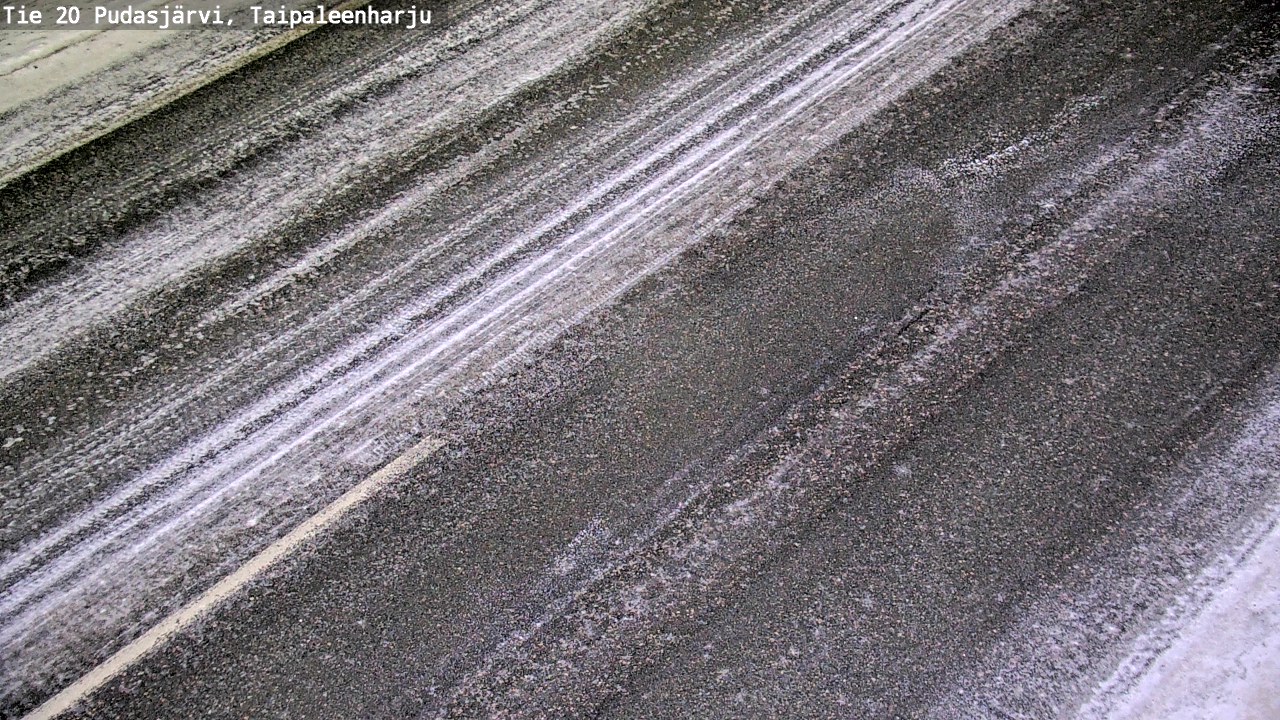 Weather Camera Image Väg 20 Pudasjärvi, Taipaleenharju, Pudasjärvi, Pohjois-Pohjanmaa