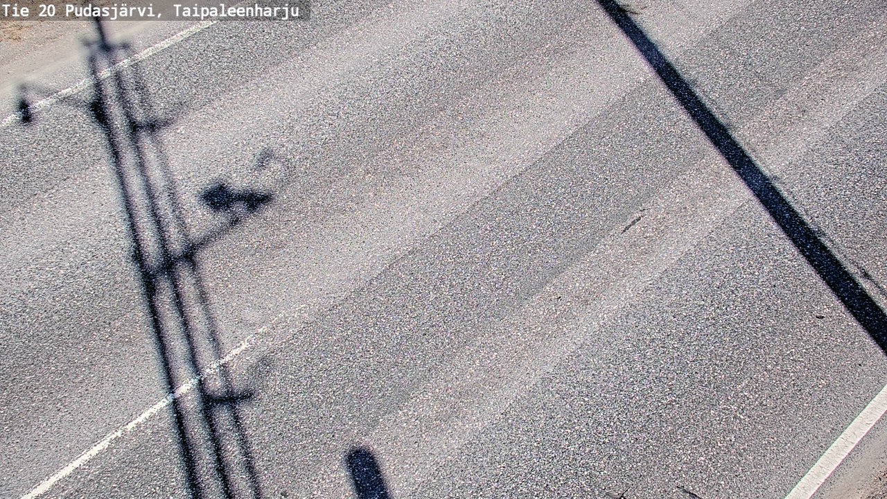Weather Camera Image Road 20 Pudasjärvi, Taipaleenharju, Pudasjärvi, Pohjois-Pohjanmaa