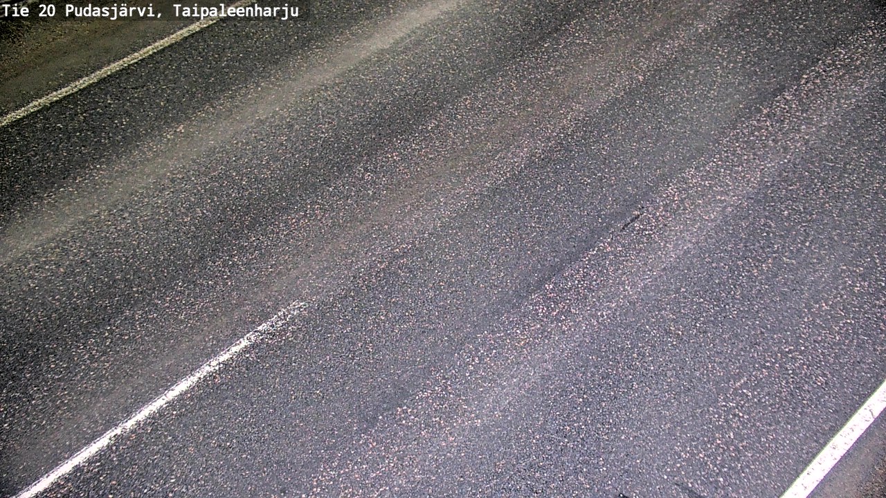 Weather Camera Image Road 20 Pudasjärvi, Taipaleenharju, Pudasjärvi, Pohjois-Pohjanmaa