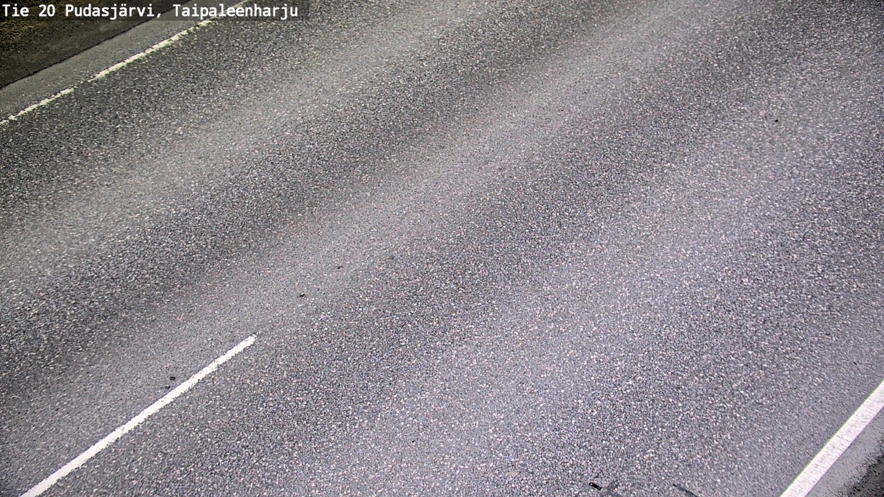 Weather Camera Image Väg 20 Pudasjärvi, Taipaleenharju, Pudasjärvi, Pohjois-Pohjanmaa