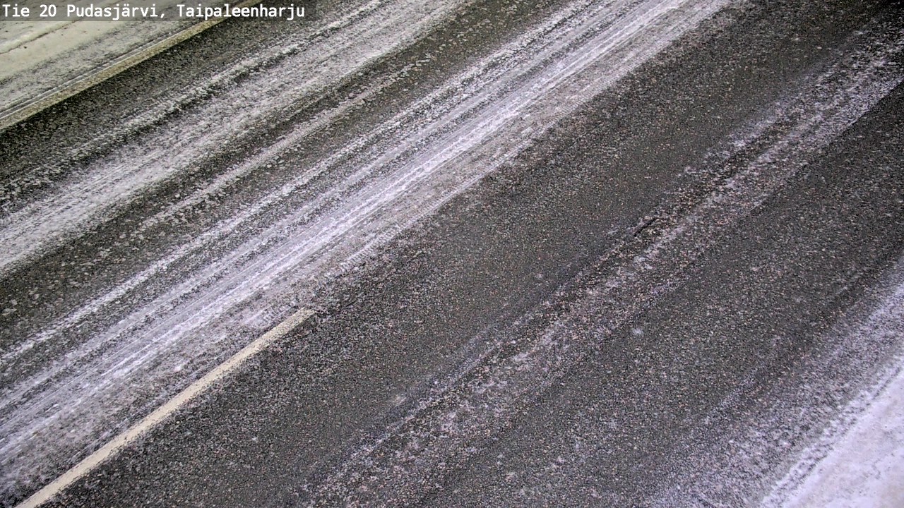 Weather Camera Image Väg 20 Pudasjärvi, Taipaleenharju, Pudasjärvi, Pohjois-Pohjanmaa