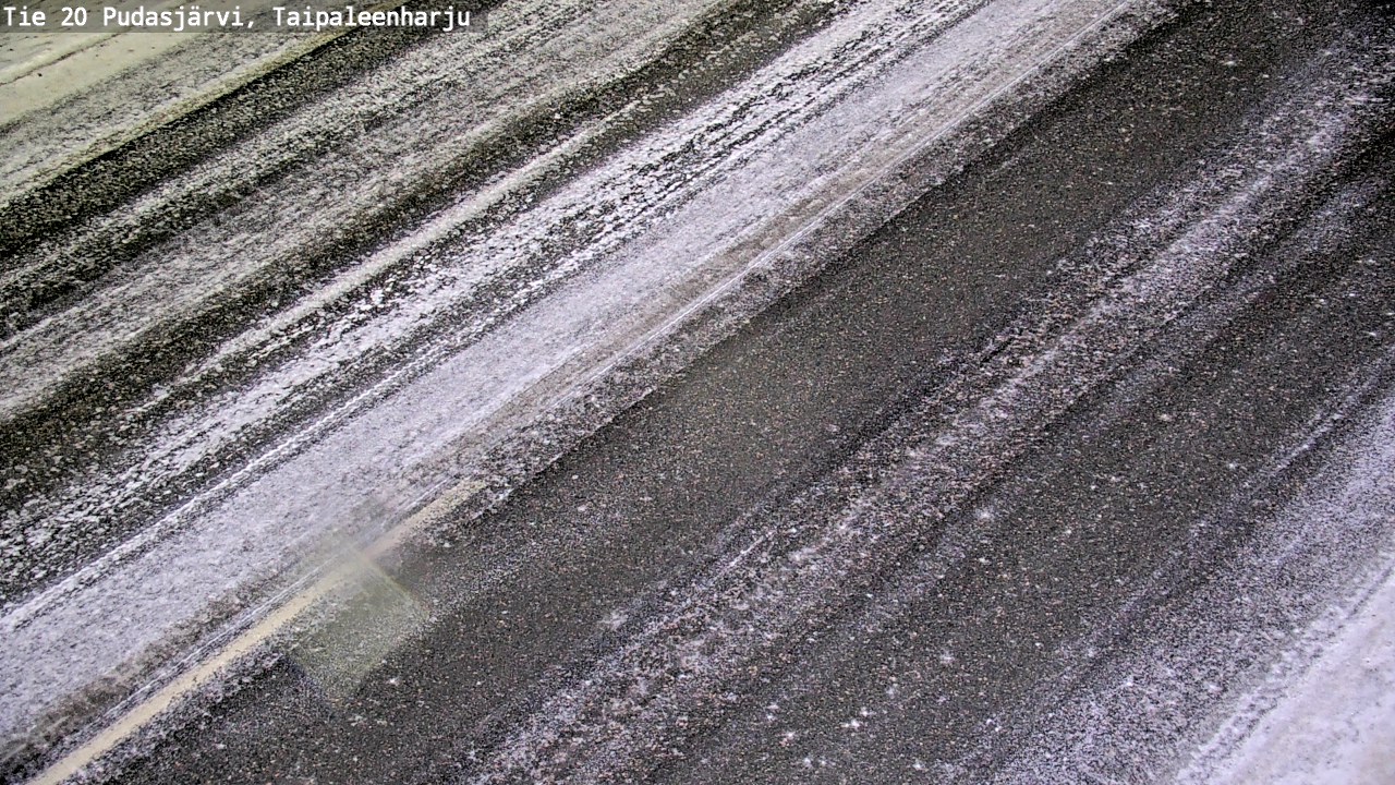 Weather Camera Image Väg 20 Pudasjärvi, Taipaleenharju, Pudasjärvi, Pohjois-Pohjanmaa