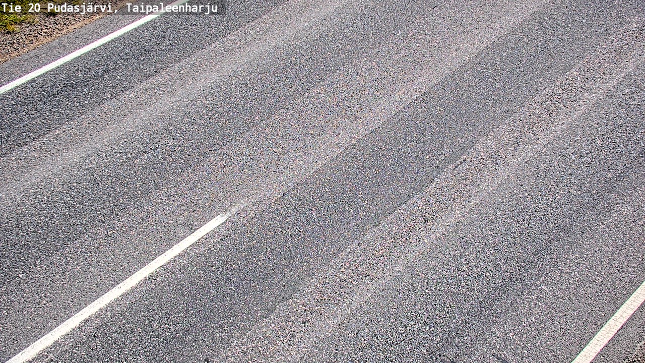 Weather Camera Image Road 20 Pudasjärvi, Taipaleenharju, Pudasjärvi, Pohjois-Pohjanmaa
