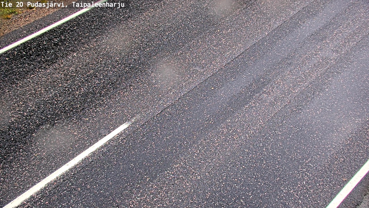 Weather Camera Image Road 20 Pudasjärvi, Taipaleenharju, Pudasjärvi, Pohjois-Pohjanmaa