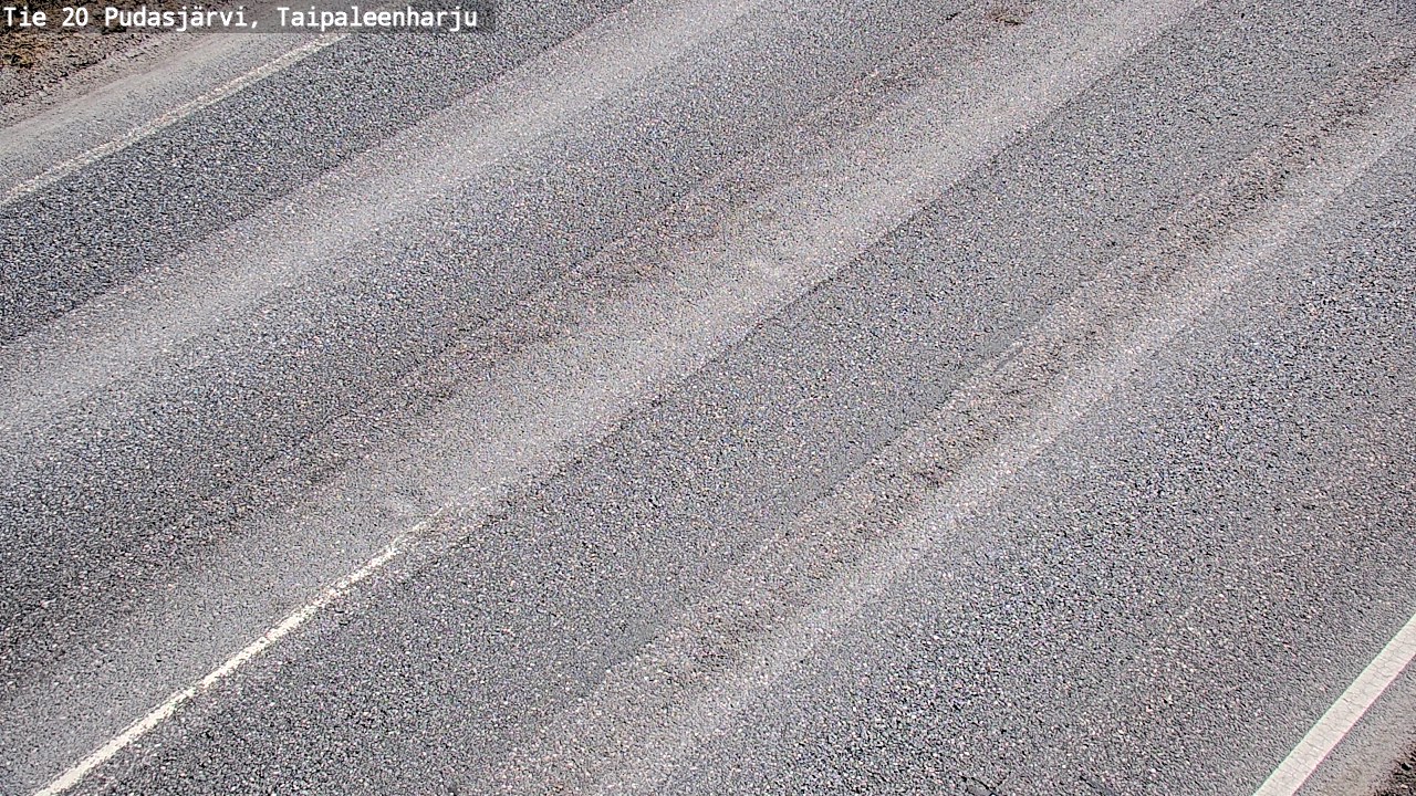 Weather Camera Image Road 20 Pudasjärvi, Taipaleenharju, Pudasjärvi, Pohjois-Pohjanmaa